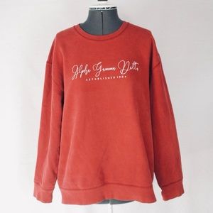 Alpha Gamma Delta Crimson Crewneck sweatshirt